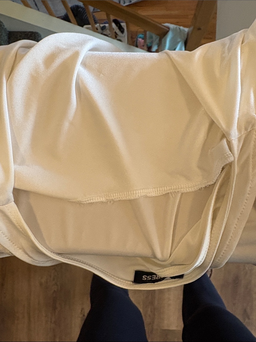 Express Cream Drape Neck Tank - Picture 5 of 5